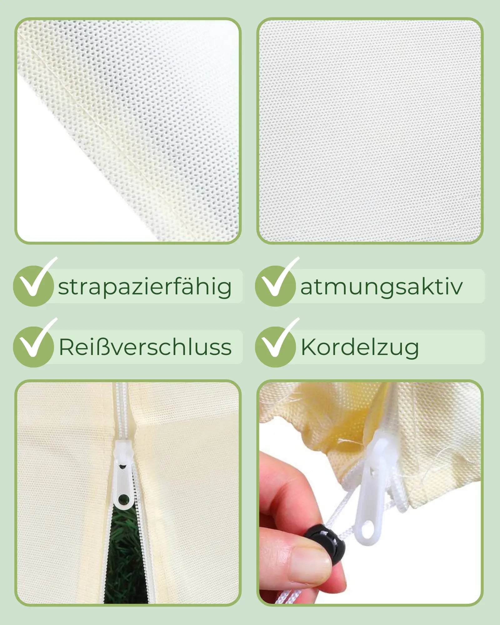 Frost- & Winterschutzvlies - Robuste Pflanzenabdeckung mit Reiẞverschluss - Image