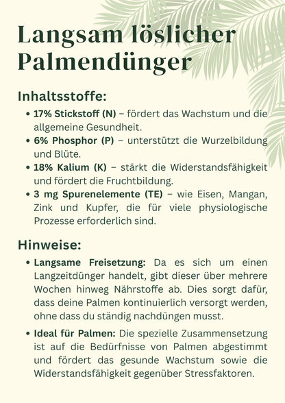 Dünger - Langsam löslicher Palmendünger