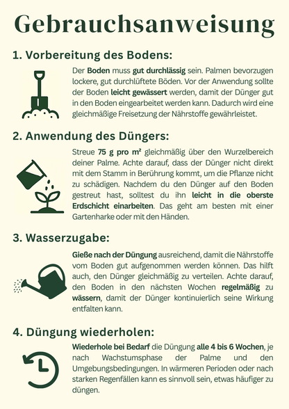 Dünger - Langsam löslicher Palmendünger