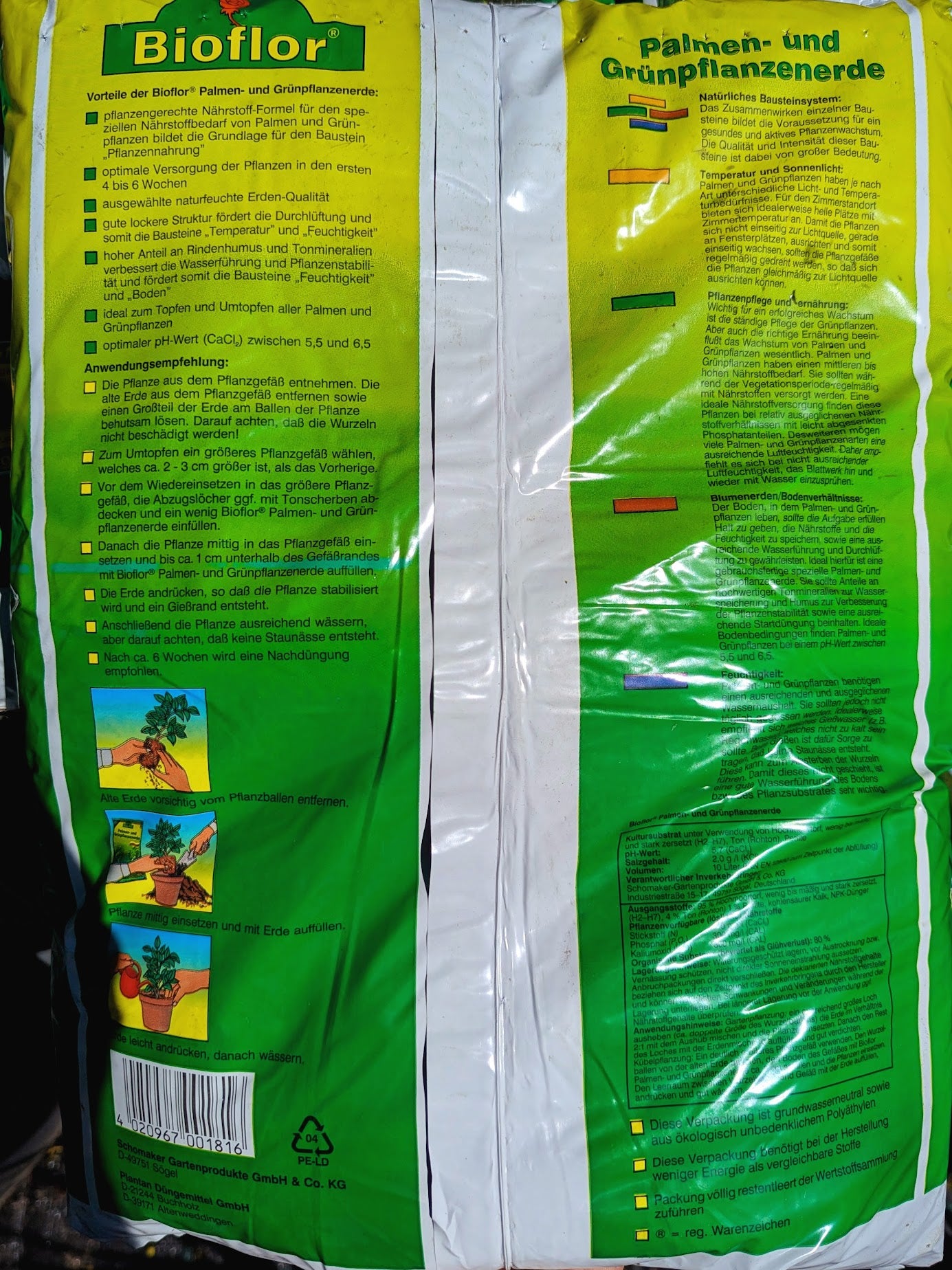 Bioflor Palmenerde - 10L Sack
