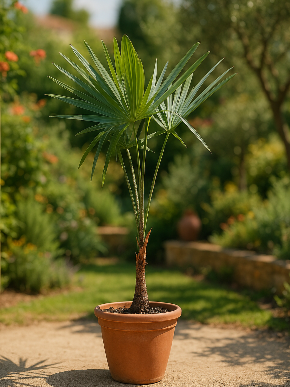 Trachycarpus nova × Princeps new form - Hybride Hanfpalme