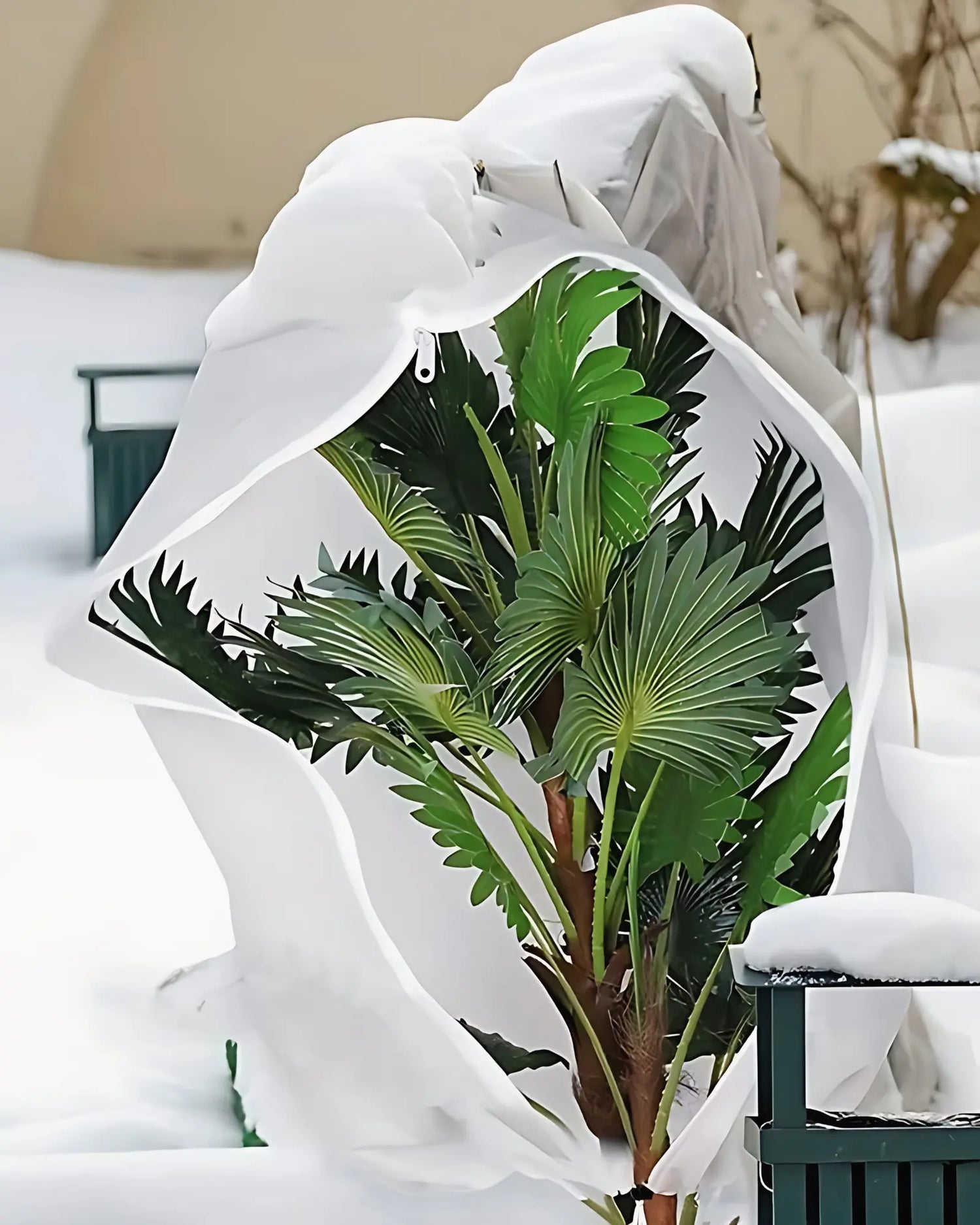 Frostschutz Abdeckhauben Für Pflanzen - Weihnachtsmotiv, 90x110cm, Atmungsaktiv